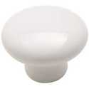 1-1/4 White Ceramic Knob