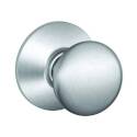 1-3/8 To 1-3/4-Inch Thick Door Satin Chrome Metal Hall And Closet Lock Passage Knob  