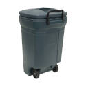 39.44-Inch 45-Gallon Capacity Green Plastic Trash Can 