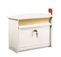 15-1/4-Inch Extra Large White Locking Mailbox