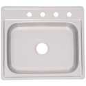 Stainless Steel Single Bowl Sink 25x22x6