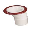 3 x 4-Inch PVC Offset Toilet Flange