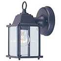 1-Light Black Small Porch Wall Lantern
