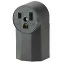 Black Straight Blade Commercial Power Receptacle