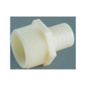 1/2m X 1/4-Inch Barb Nylon Male Adapter