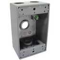 4-1/2-Inch Gray Outlet Box