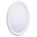21x31 White Oval Mirror