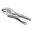 4-Inch Steel Curved Jaw Locking Pliers With Wire Cutter