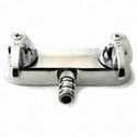 3-3/8 in Tub Faucet 2 Handle Chrome