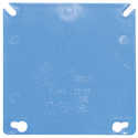 4-Inch Square Blue Blank Cover