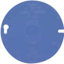 4-Inch Round Blue Blank Cover