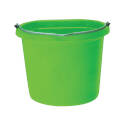 20-Qt Volume Green Polyethylene Resin Heavy-Duty Flat-Back Bucket  
