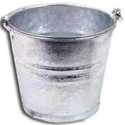 12 Qt Galv Metal Water Bucket