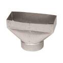 Wall Register Boot, Galvanized