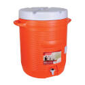 10-Gallon Orange Plastic Water Cooler    