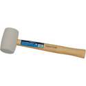 16-Ounce White Rubber Mallet With Hardwood Handle