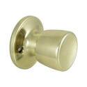 Tubular Dummy Door Knob, Metal, Polished Brass