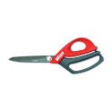 4-Inch Length Of Cut 10-Inch Oal Gray/Red Handle Stainless Steel Light-Weight Scissor 