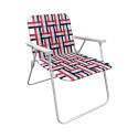 Red Folding Web Chair, 250-Pound Capacity