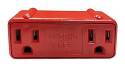 Red Double Outlet Surge Protector 
