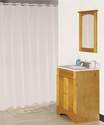 70 x 72-Inch Hookless Waterproof Shower Curtain