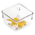 Clear Plastic Drawer Organizer — 3 in. L x 3 in. W x 2 in. H