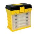 10-Inch Yellow Plastic Portable Parts Organizer