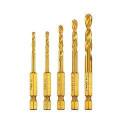 DeWALT Impact Ready Dd5155 Drill Bit Set, Steel, Titanium, 5-Piece