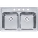 Evolution Stainless Steel Double Bowl Kitchen Sink