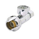 1/2-Inch X 1/4-Inch Connection Brass Stop Valve