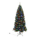 7-Foot Multi Color 400-Lights Wesley Spruce Christmas Tree