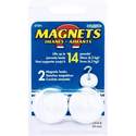 1-1/2-Inch White Magnetic Hook