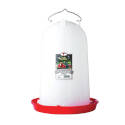 3-Gallon Capacity Red Polyethylene Poultry Waterer