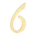 4 x 2.28-Inch Brass 6-Character House Number   