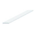 1-Inch X 12-Foot White PVC Paintable Trim Plank Moulding
