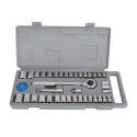 Steel Socket Set, 1/4 And 3/8-Inch Drive