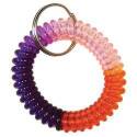 Multi-Colored Coiled Key Ring