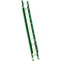 16 ft Type II Fiberglass Extension Ladder, 225 Lb Rated