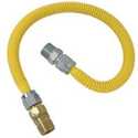 1/2 x 1/2 x 24-Inch Yellow-Coated Stainless Steel Gas Connector