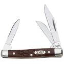 Brown Synthetic Jigged Small Stockman Knife