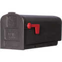 10-Inch Black Rural Standard Mailbox