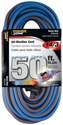 All-Weather 14/3 SJEOW Outdoor Extension Cord — 50 ft., Blue/Orange