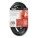 50-Foot 14-Awg Black Jacket Extension Cord 
