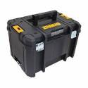 DeWALT Tstak VI Dwst17806 Deep Box, 66 Lb Storage, Foldable Handle, Plastic, Black