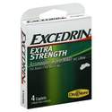 Excedrin Extra Strength Acetaminophen And Aspirin Caplets, 4 Count