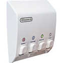 4-Chamber White Shower Dispenser