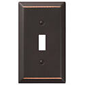 Wallplate 4-15/16 -Inch x 2-7/8-Inch 1 -Gang Steel Aged Bronze