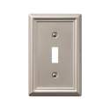 Chelsea Brushed Nickel Steel 1-Toggle Wall Plate