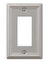 Chelsea Brushed Nickel Steel 1-Rocker Wall Plate