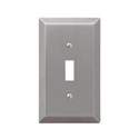 Century Brushed Nickel Steel 1-Toggle Wall Plate
